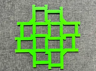 Dimensional correction test piece