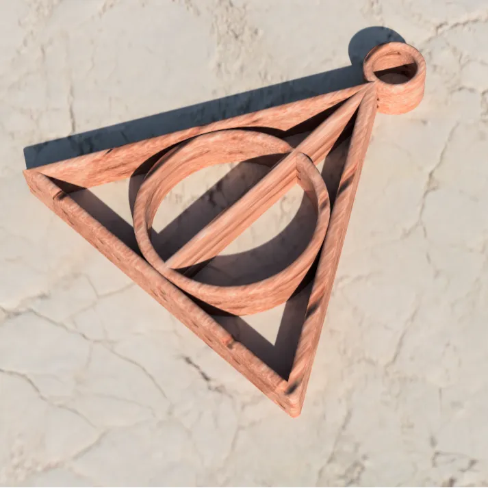 Harry Potter Deathly Hallows Keychain