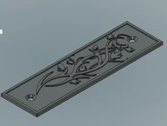 Placca Tapparelle Cieca decorata