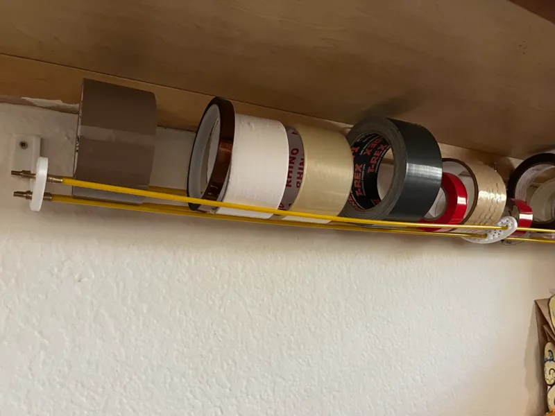 Wall tape holder using Fiberglass Wire Running Kit