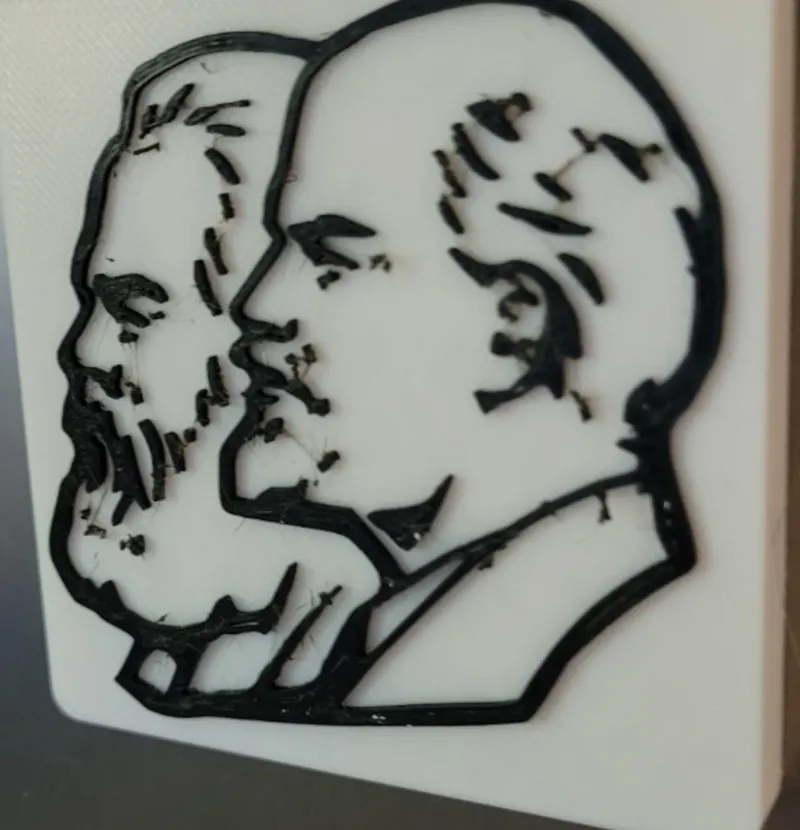 Marx and Lenin Magnet