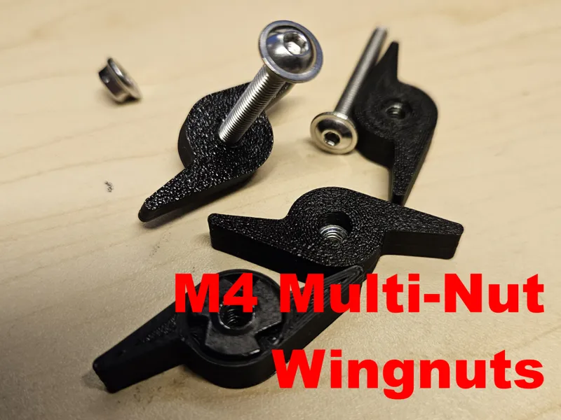 M4 Multi-nut to Wingnut Adaptors