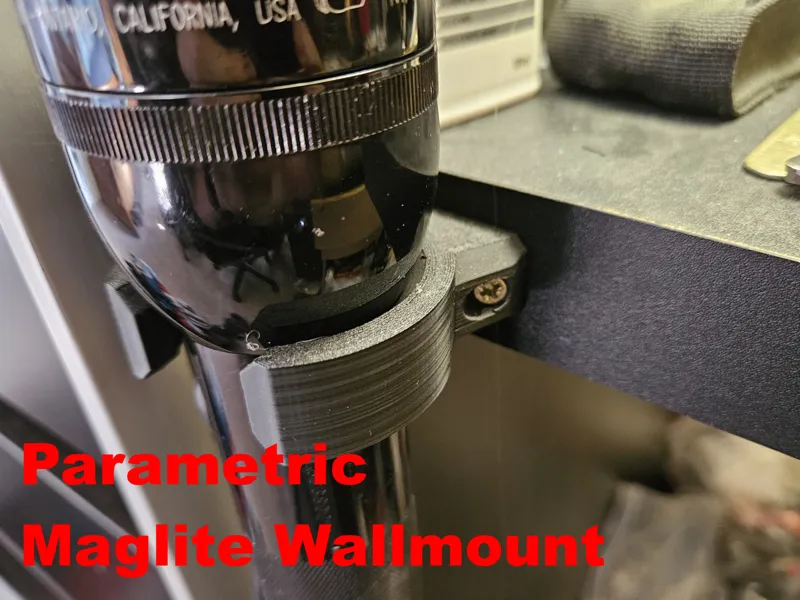 Parametric Maglite Wallmount