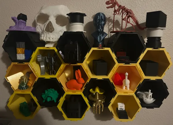Étagères alvéolées nid d'abeille