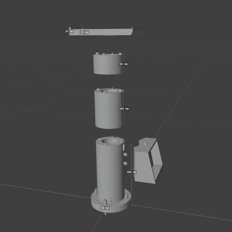 Modular Speaker Stand With StreamDeck MK1 Holder