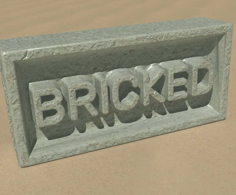 Brick with Text