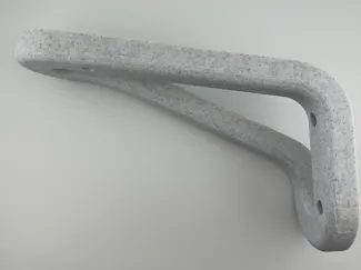Modern Swept L Brackets for Shelves & Shoe Racks