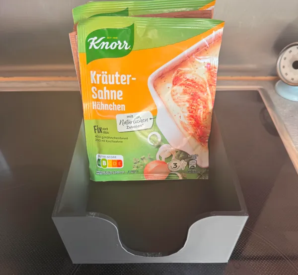 Coupelle de cuisine pour sachets de soupe