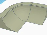 Quarter pipe avec coin bowl — photo 1