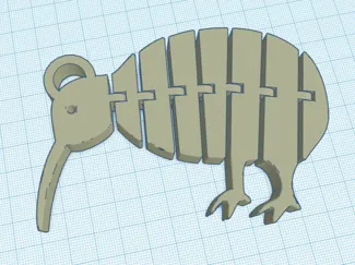 Kiwi keychain