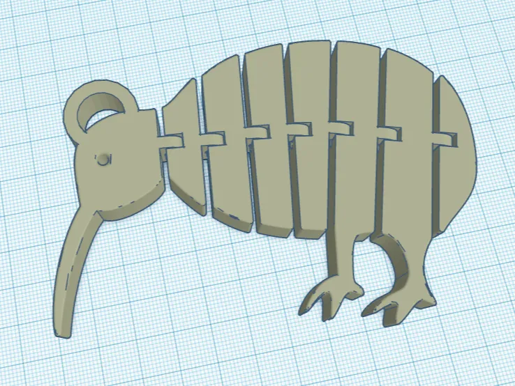 Kiwi keychain
