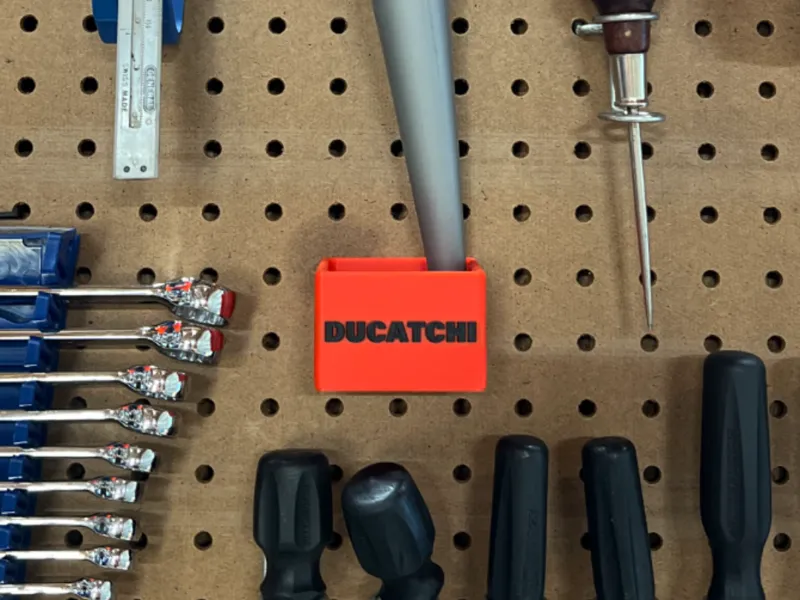 Oil Catch for Pegboard Wall (Blank or "Ducatchi")