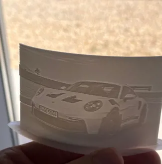 porsche 911 gt3 RS lithophane
