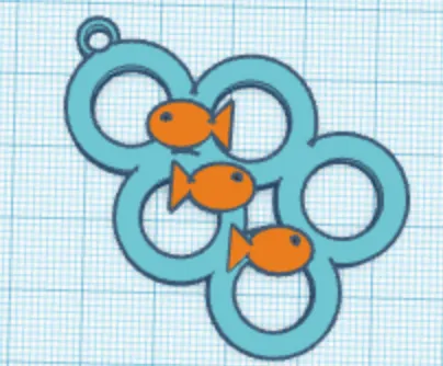 fishy keychain