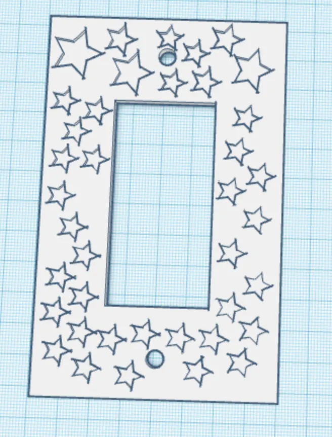 starry light switch cover