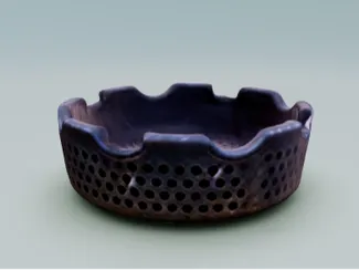 Ash tray with wide slots