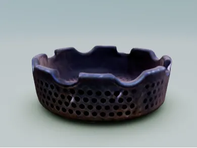 Ash tray with wide slots