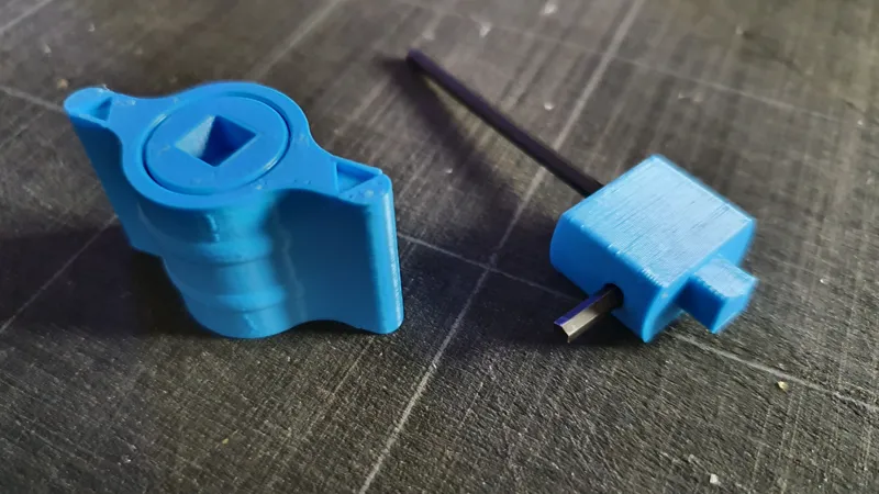 Hex key (Allen key) ratchet (PRINT IN PLACE)