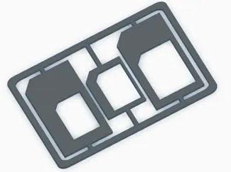 sim adapter kit card (very small)