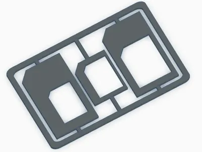sim adapter kit card (very small)