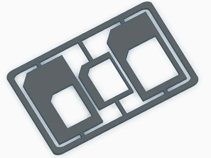 sim adapter kit card (very small)