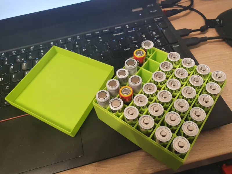 Simple AA batteries storage box for 36pcs