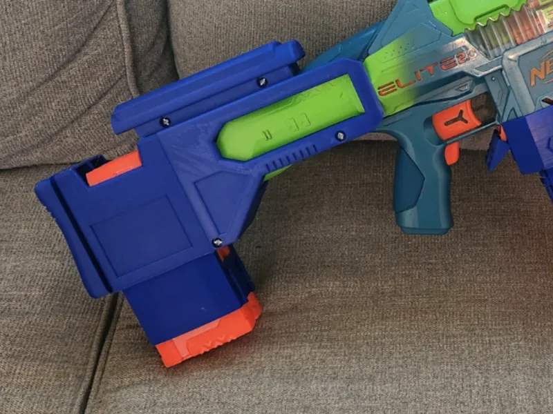 Nerf Double Punch dual mag holder stock 