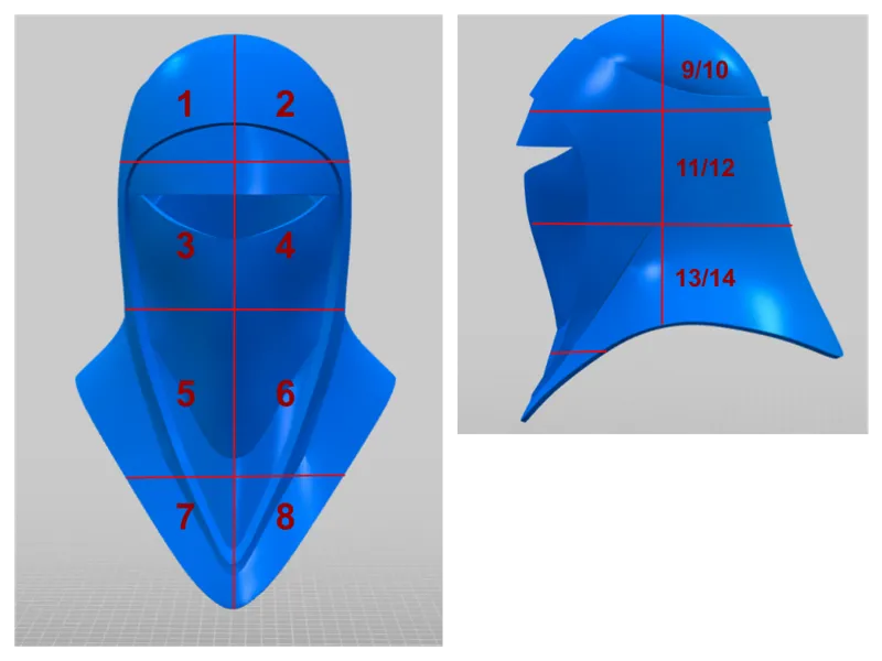 Royal Guard Helmet (Cut-up Version)
