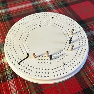 Three-player Cribbage Board