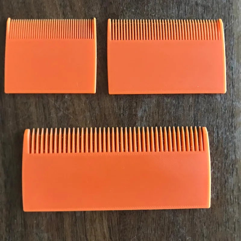 Lice Comb flat in 3 sizes