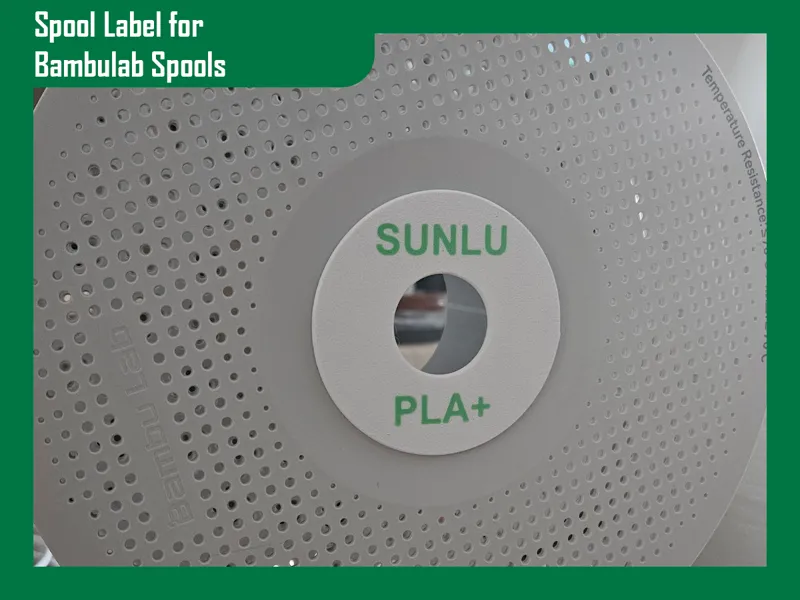 Spool Label for Bambulab Spools