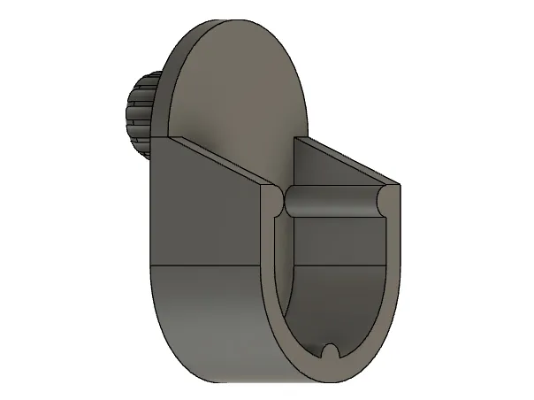 Support for wardrobe tube hangers