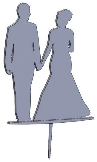 Wedding Cake Topper-Small (2 More Styles)