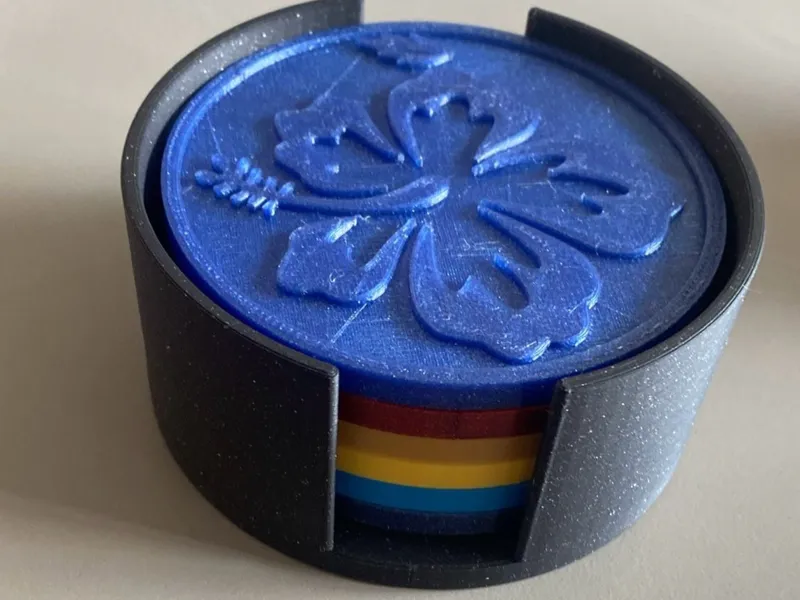 Flower Coasters
