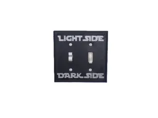 light side dark side-light switch cover