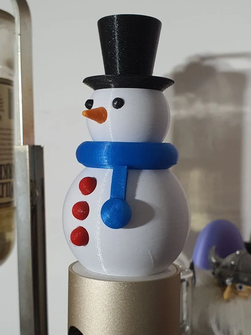 Pupazzo di neve. STL singoli e Multi Material
