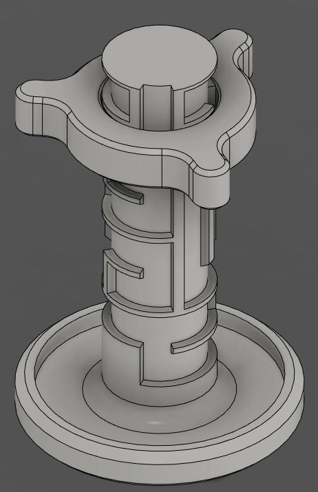Cylinder Maze Ring Holder