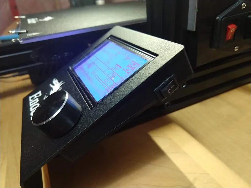 Ender3 Display PCB Cover with Rocker Switch Cutout