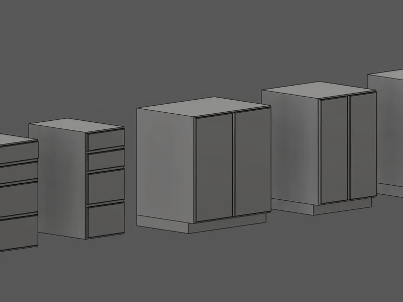 H0 1:87 Modular Furniture Set