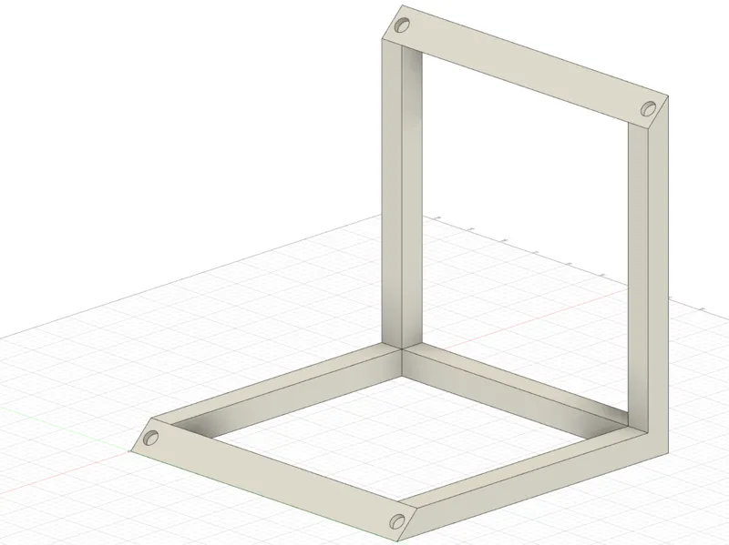 Cube wiremodel with intersection
