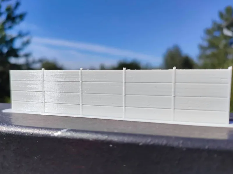 H0 1:87 Modular Simple Concrete Fence