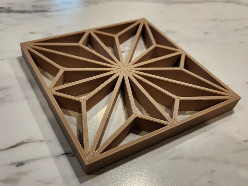 Kumiko Kakuasa Pattern 125mmx125mm