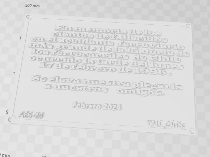 PLACA RECORDATORIA