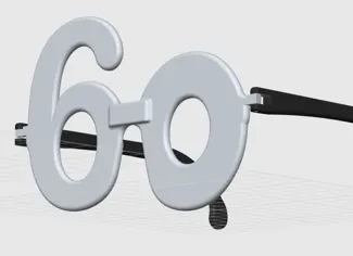 Glasses for birthday - 60 years
