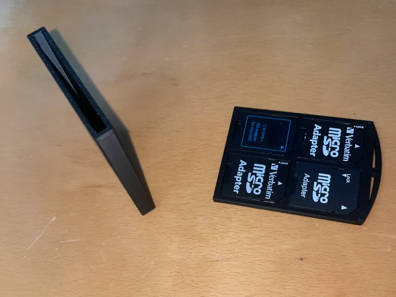 SD card holder with locking mechanism