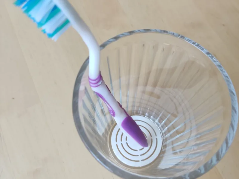 Double Bottom Toothbrush Tumbler