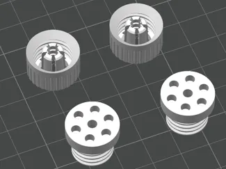 Bowden/PTFE tube magnetic connector
