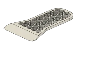Scraper With Honey Comb Design
