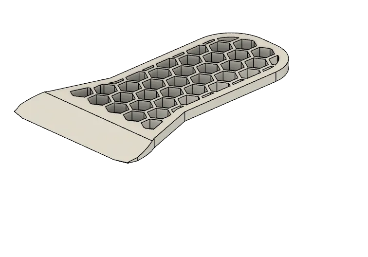 Scraper With Honey Comb Design