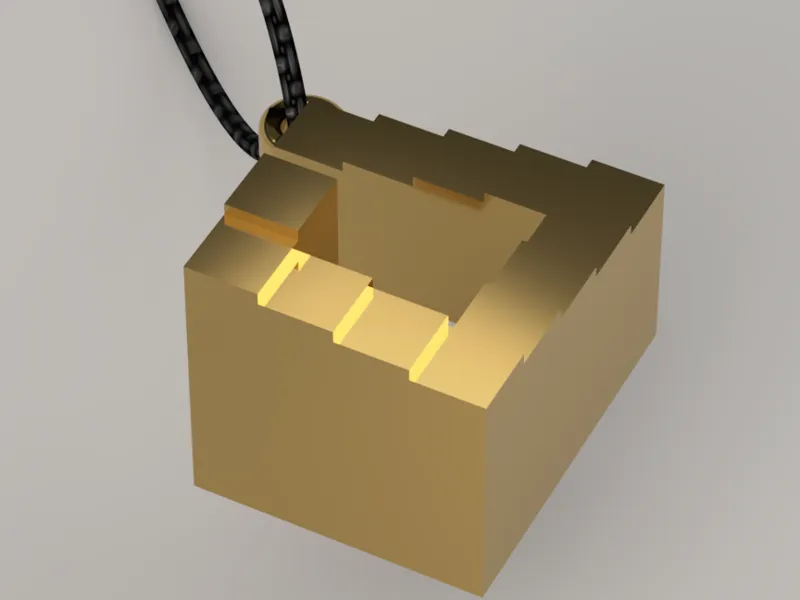 Penrose stairs necklace